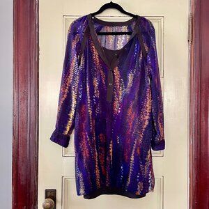 Sheer, Walter Baker Shirt Dress, Size Small